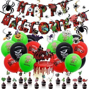 Halloween Party Decorations, Halloween Themed Party Supplies Banner Balloons